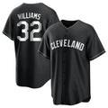 Cleveland Guardians #32 Gavin Williams Player Black Home Game Stitched Baseball Jersey