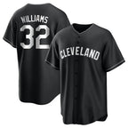 Cleveland Guardians #32 Gavin Williams Player Black Home Game Stitched Baseball Jersey