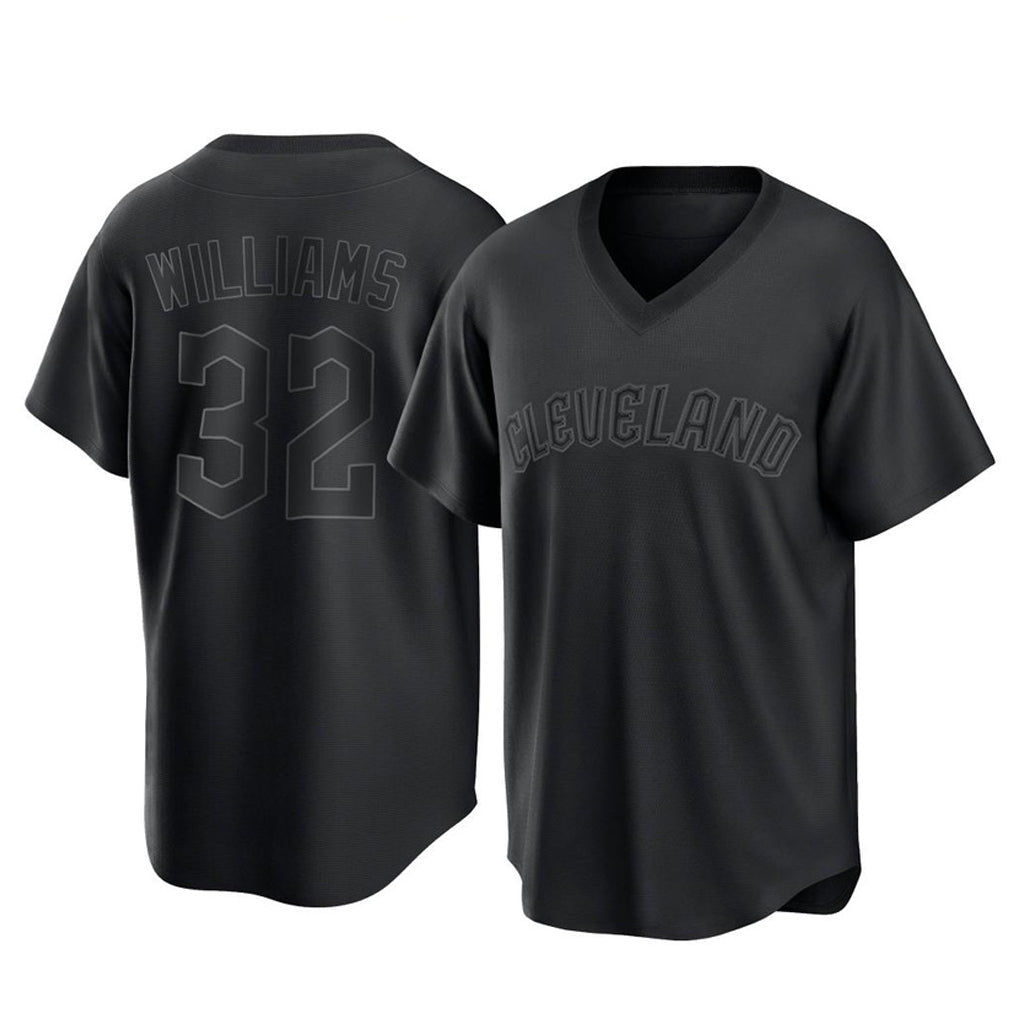 Cleveland Guardians #32 Gavin Williams Player Black Home Game Stitched Baseball Jersey