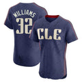 Cleveland Guardians #32 Gavin Williams Player Navy City Connect Limited Elite Home Stitched Baseball Jersey