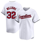 Cleveland Guardians #32 Gavin Williams Player White Limited Home Stitched Baseball Jersey