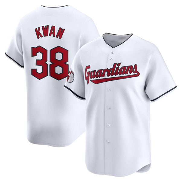 Cleveland Guardians #38 Steven Kwan White Home Limited Baseball Stitched Baseball Jersey