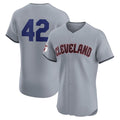 Cleveland Guardians #42 Jackie Robinson Gray Road 2024 Day Elite Baseball Jersey