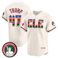 Cleveland Guardians #47 Donald Trump Cream Mexico Vapor Premier Limited Stitched Baseball Jersey