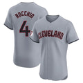 Cleveland Guardians #4 Brayan Rocchio Player Gray Road Limited Elite Home Stitched Baseball Jersey
