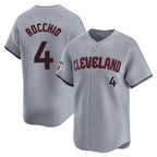 Cleveland Guardians #4 Brayan Rocchio Player Gray Road Limited Home Stitched Baseball Jersey