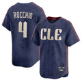 Cleveland Guardians #4 Brayan Rocchio Player Navy City Connect Limited Home Stitched Baseball Jersey