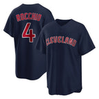 Cleveland Guardians #4 Brayan Rocchio Player Navy Game Home Stitched Baseball Jersey