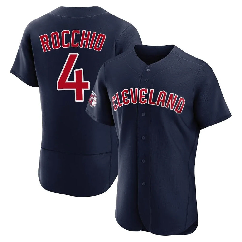 Cleveland Guardians #4 Brayan Rocchio Player Navy Limited Elite Home Stitched Baseball Jersey