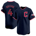 Cleveland Guardians #4 Brayan Rocchio Player Navy Limited Home Stitched Baseball Jersey