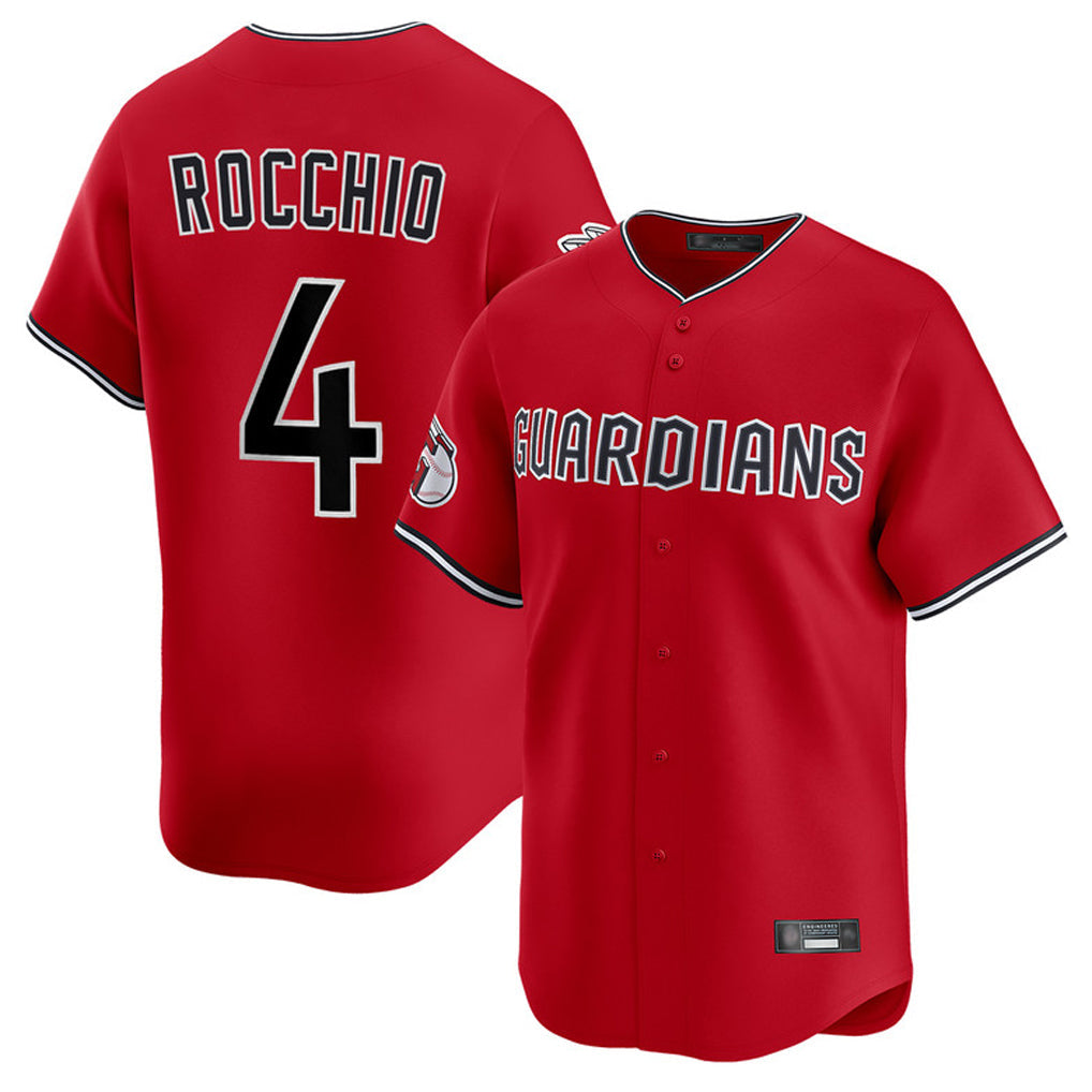 Cleveland Guardians #4 Brayan Rocchio Player Red Limited Home Stitched Baseball Jersey