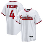 Cleveland Guardians #4 Brayan Rocchio Player White Game Home Stitched Baseball Jersey