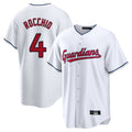 Cleveland Guardians #4 Brayan Rocchio Player White Home Game Stitched Baseball Jersey