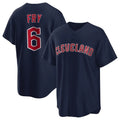 Cleveland Guardians #6 David Fry Player Navy Game Home Stitched Baseball Jersey