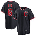 Cleveland Guardians #6 David Fry Player Navy Home Game Stitched Baseball Jersey