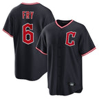 Cleveland Guardians #6 David Fry Player Navy Home Game Stitched Baseball Jersey