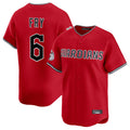Cleveland Guardians #6 David Fry Player Red Limited Home Stitched Baseball Jersey