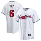 Cleveland Guardians #6 David Fry Player White Home Game Stitched Baseball Jersey
