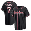 Cleveland Guardians #7 George Valera Player Black Fashion Out Home Game Stitched Baseball Jersey