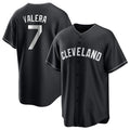 Cleveland Guardians #7 George Valera Player Black Home Game Stitched Baseball Jersey