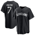 Cleveland Guardians #7 George Valera Player Black Home Game Stitched Baseball Jersey