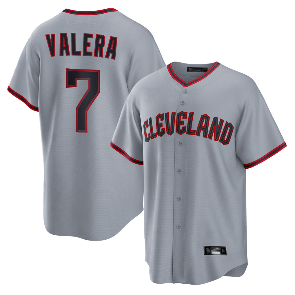 Cleveland Guardians #7 George Valera Player Gray Home Game Stitched Baseball Jersey