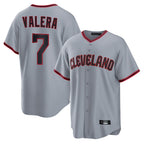Cleveland Guardians #7 George Valera Player Gray Home Game Stitched Baseball Jersey