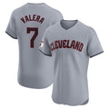 Cleveland Guardians #7 George Valera Player Gray Road Limited Elite Home Stitched Baseball Jersey
