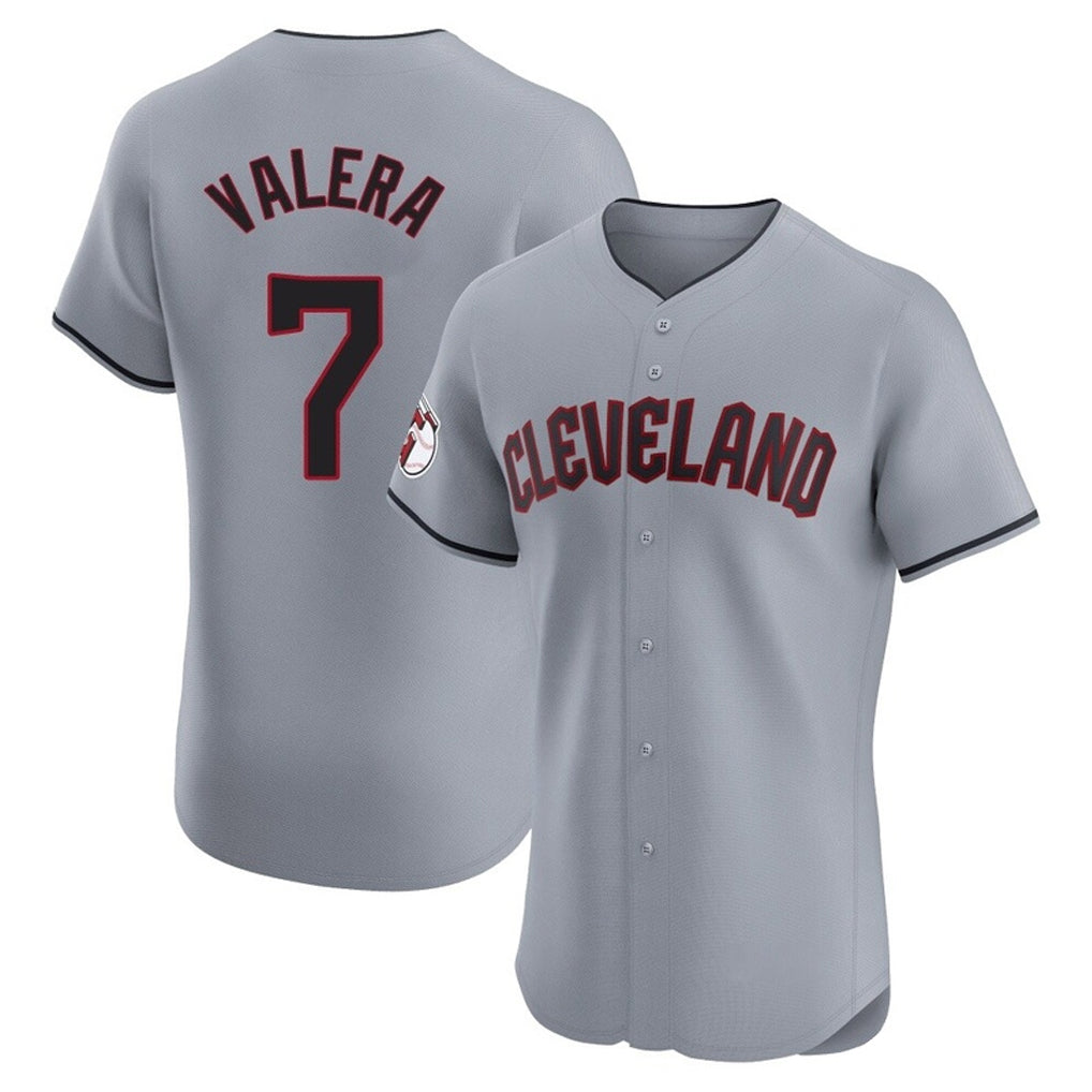 Cleveland Guardians #7 George Valera Player Gray Road Limited Elite Home Stitched Baseball Jersey