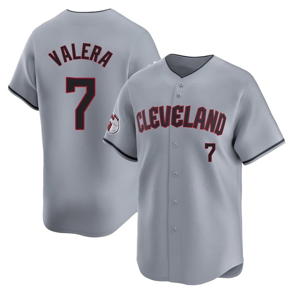 Cleveland Guardians #7 George Valera Player Gray Road Limited Home Stitched Baseball Jersey