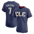 Cleveland Guardians #7 George Valera Player Navy City Connect Limited Elite Home Stitched Baseball Jersey