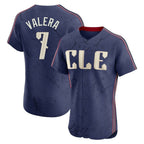 Cleveland Guardians #7 George Valera Player Navy City Connect Limited Elite Home Stitched Baseball Jersey