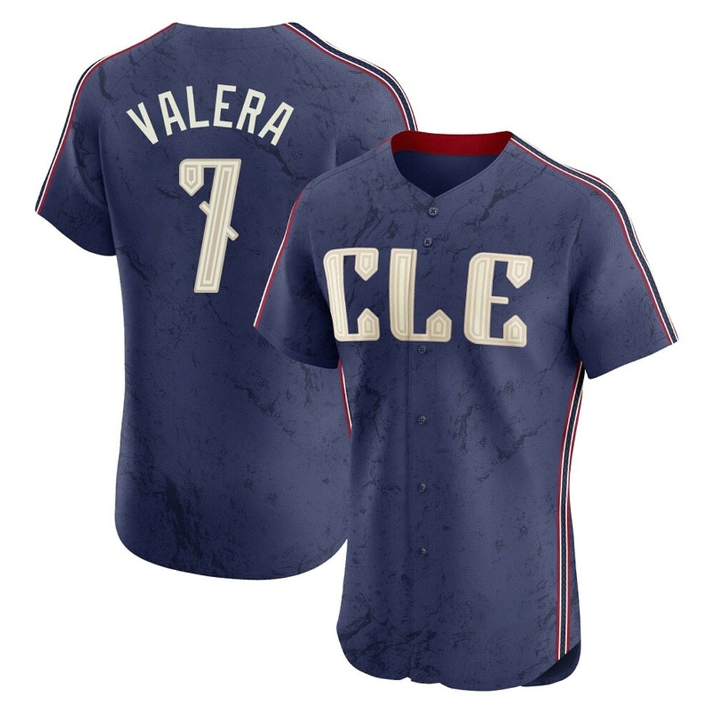 Cleveland Guardians #7 George Valera Player Navy City Connect Limited Elite Home Stitched Baseball Jersey