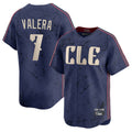 Cleveland Guardians #7 George Valera Player Navy City Connect Limited Home Stitched Baseball Jersey