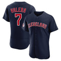 Cleveland Guardians #7 George Valera Player Navy Limited Elite Home Stitched Baseball Jersey
