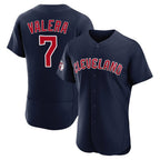 Cleveland Guardians #7 George Valera Player Navy Limited Elite Home Stitched Baseball Jersey