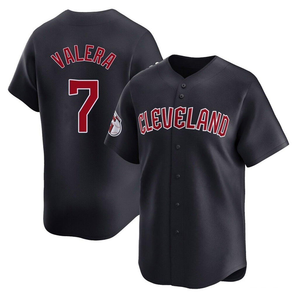Cleveland Guardians #7 George Valera Player Navy Limited Home Game Stitched Baseball Jersey