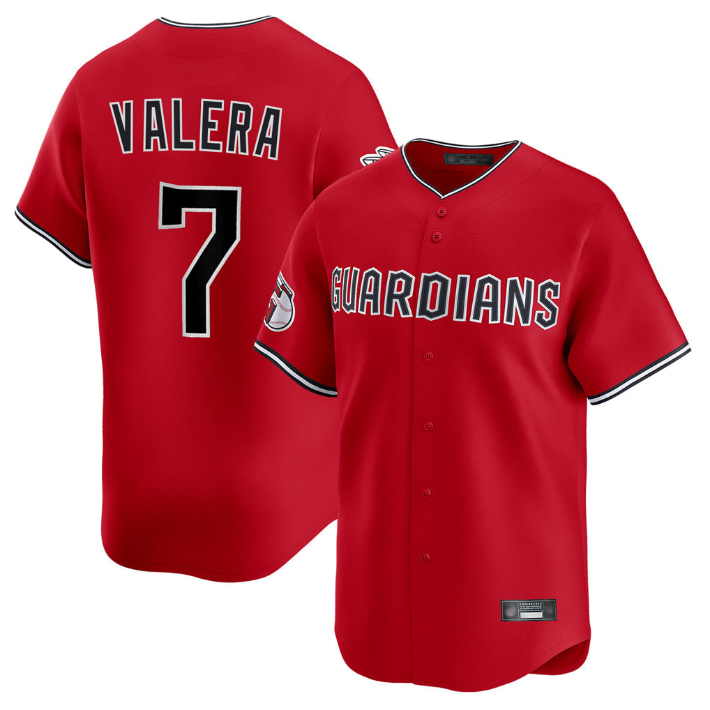 Cleveland Guardians #7 George Valera Player Red Limited Home Stitched Baseball Jersey
