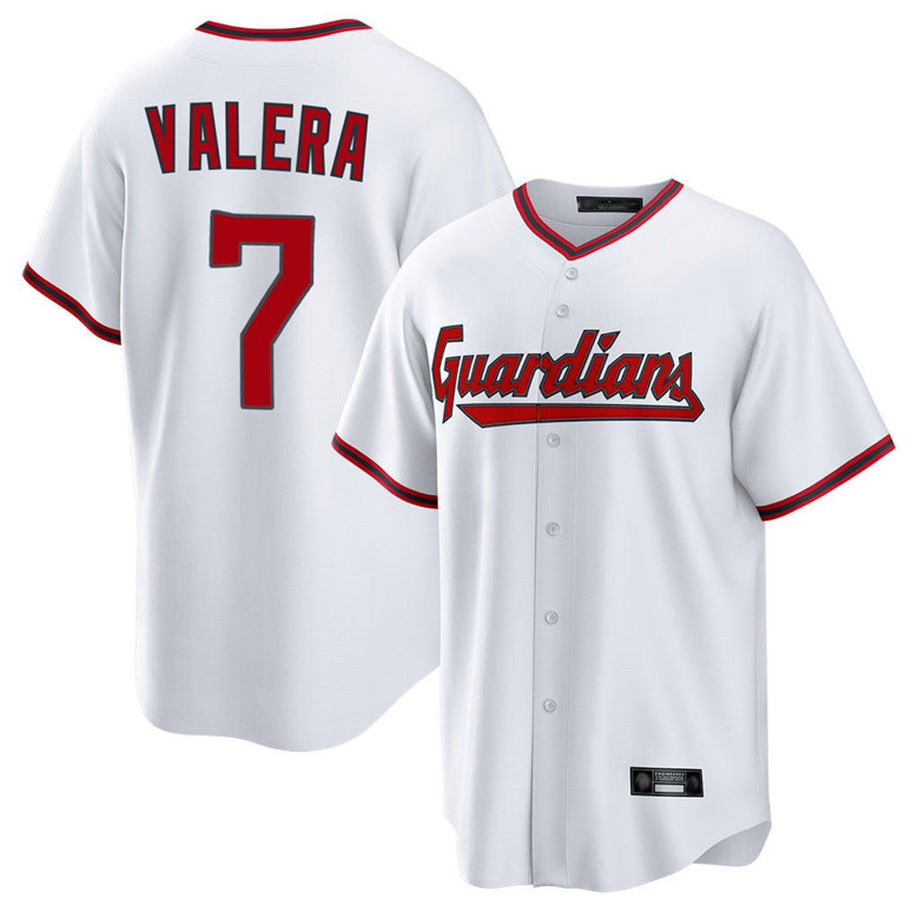 Cleveland Guardians #7 George Valera Player White Game Home Stitched Baseball Jersey