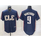 Cleveland Guardians #9 Kyle Manzardo Navy 2024 City Connect Limited Stitched Baseball Jersey