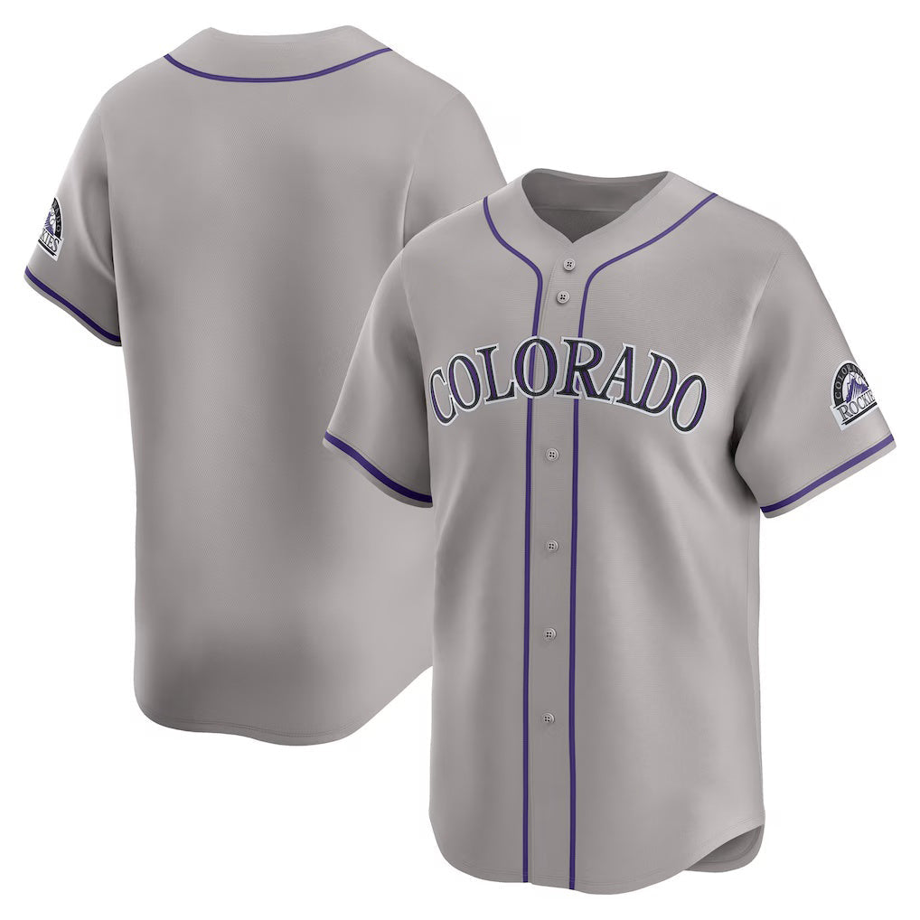 Colorado Rockies Gray Road Limited Baseball Jersey