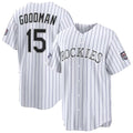 Colorado Rockies #15 Hunter Goodman 2026 All-Star Game White Replica Baseball Jersey
