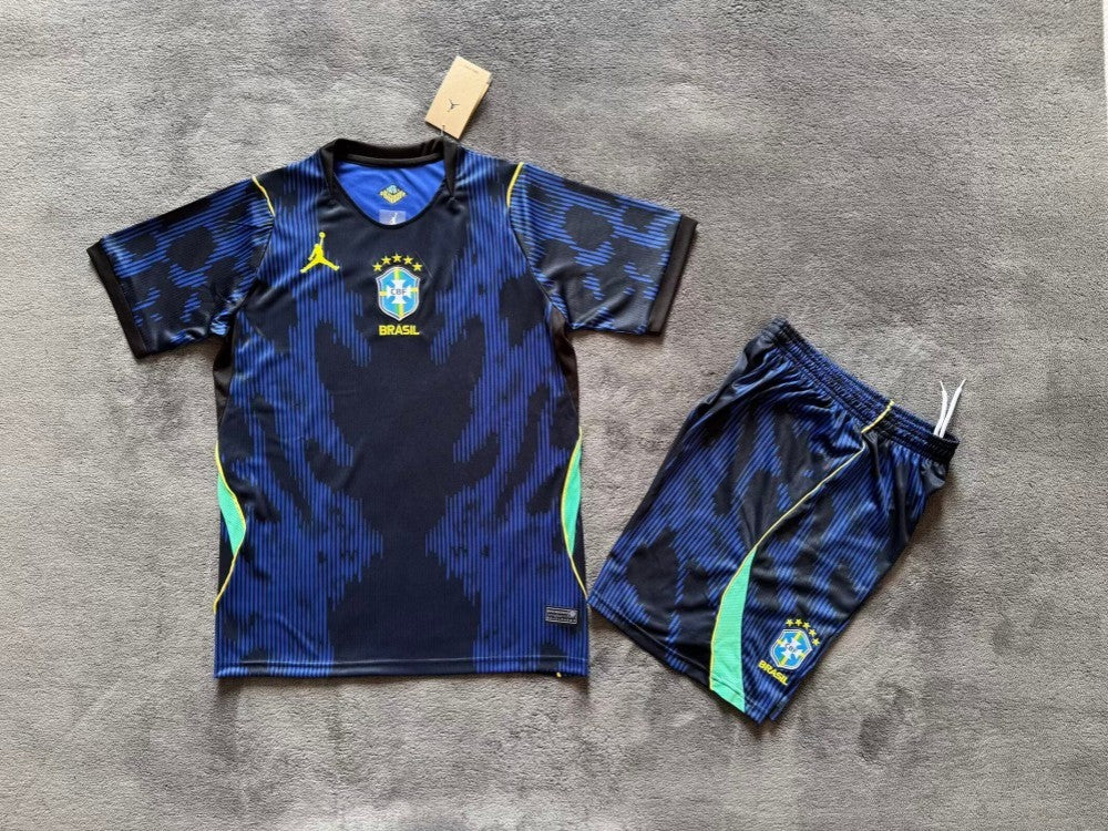 Custom 26-27 Brazil Away Jerseys Men's S To 2XL