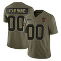 Custom A.Cardinals Active Player Olive 2025 F.U.S.E. Salute to Service Limited Stitched Football American Jersey