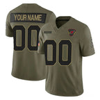 Custom A.Cardinals Active Player Olive 2025 F.U.S.E. Salute to Service Limited Stitched Football American Jersey
