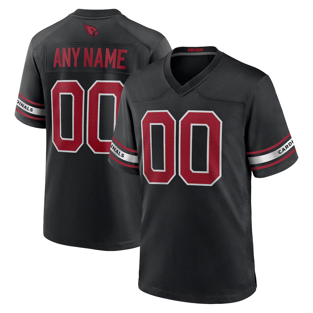 Custom A.Cardinals Black Alternate Game Stitched Football American Jersey