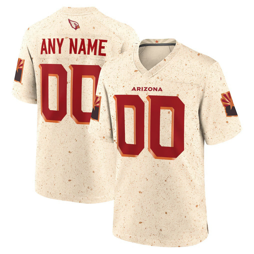 Custom A.Cardinals Natural 2025 Rivalries Collection Game Stitched Football American Jersey