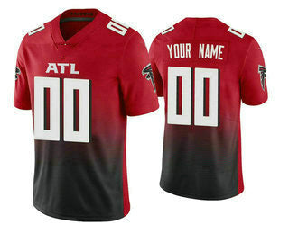 Custom A.Falcons 2020 Red Active Player Limited Stitched Football American Jersey