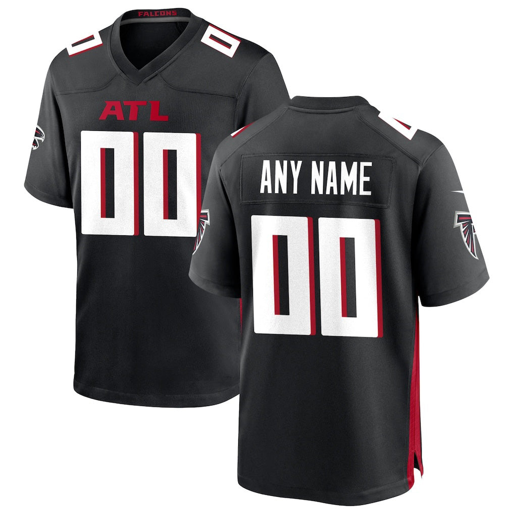 Custom A.Falcons Black Game Stitched Football American Jersey