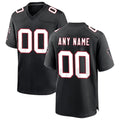 Custom A.Falcons Black Throwback Game Stitched Football American Jersey